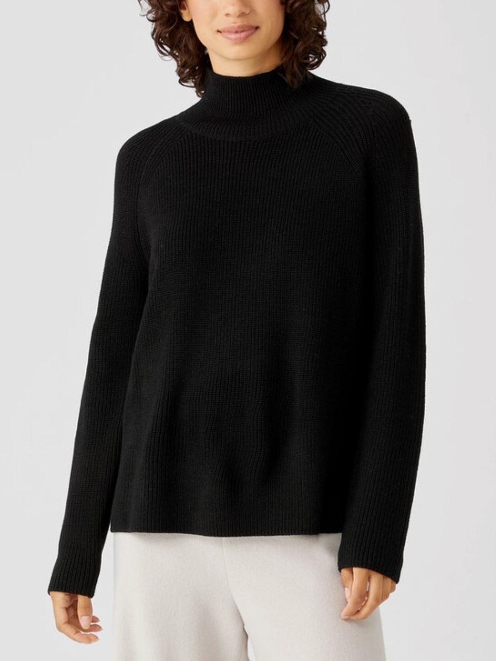 •Eileen Fisher• merino wool turtleneck sweater